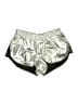 Ivy Park 100% Polyester Metallic Silver Athletic Shorts Size M - photo 1