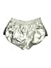 Ivy Park 100% Polyester Metallic Silver Athletic Shorts Size M - photo 2