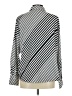MNG 100% Polyester Chevron-herringbone Silver Long Sleeve Blouse Size L - photo 2
