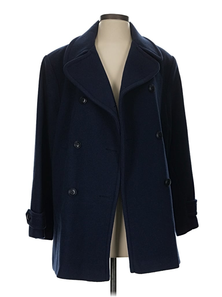Pre-owned Eddie Bauer Coat In Blue