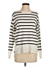 Marled Stripes Ivory Pullover Sweater Size S - photo 1