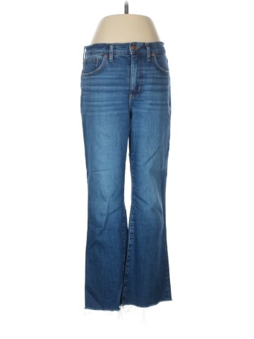 Madewell Kick Out Crop Jeans in Brinton Wash: Raw-Hem Edition (view 1)