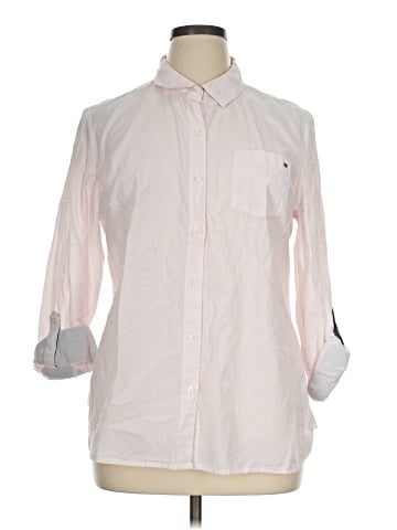 Tommy Hilfiger 3/4 Sleeve Button-Down Shirt (view 1)