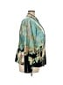 JS Collections 100% Silk Print Green Silk Blazer Size 18 - photo 4