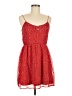 Zara TRF 100% Polyester Polka Dots Red Sleeveless Top Size M - photo 1
