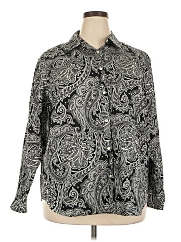Lauren by Ralph Lauren Long Sleeve Button-Down Shirt (view 1)