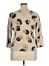 Sag Harbor Floral Tan Pullover Sweater Size XL - photo 2