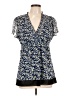Alfani 100% Polyester Blue Short Sleeve Blouse Size L - photo 1