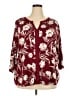 Echo Burgundy 3/4 Sleeve Blouse Size 3X - photo 1