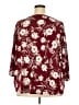 Echo Burgundy 3/4 Sleeve Blouse Size 3X - photo 2