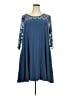 Nina Leonard Blue Casual Dress Size 2X - photo 1