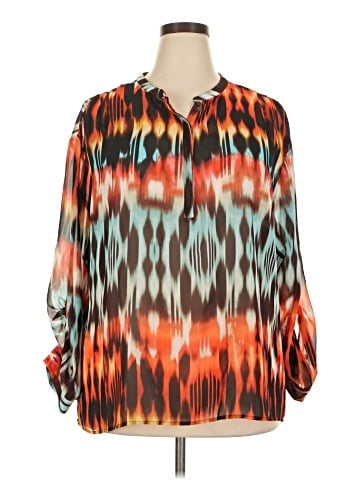 a.n.a. A New Approach Long Sleeve Blouse (view 1)