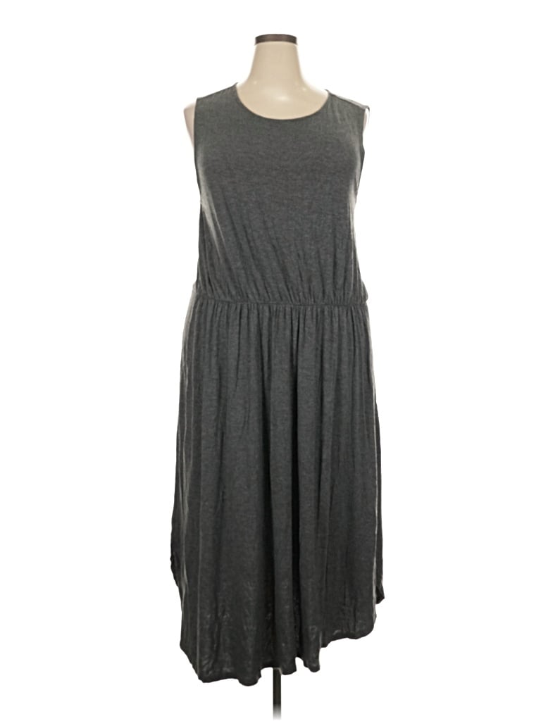 Pre-owned Daily Ritual Casual Dress In Gray