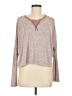 Cherish Metallic Burgundy Pullover Sweater Size M - photo 1