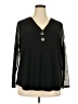 89th & Madison Black 3/4 Sleeve Blouse Size 3X - photo 1