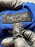 Perceptions 100% Polyester Chevron-herringbone Blue Casual Dress Size M - photo 7