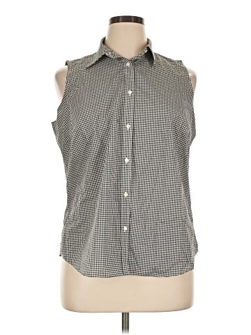 Lauren by Ralph Lauren Sleeveless Button-Down Shirt (view 1)