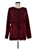 August Silk Burgundy Cardigan Size M - photo 1