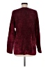 August Silk Burgundy Cardigan Size M - photo 2