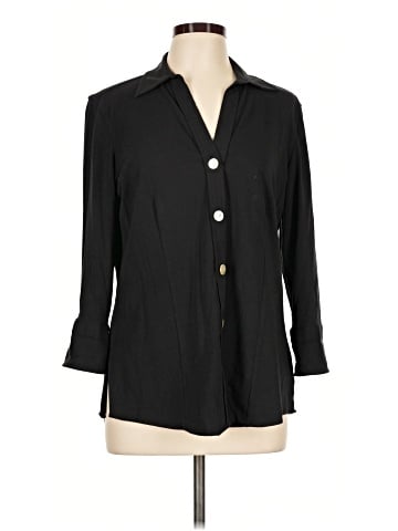 Foxcroft 3/4 Sleeve Button-Down Shirt (view 1)