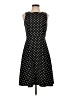 Kasper 100% Polyester Polka Dots Black Casual Dress Size 2 - photo 1