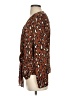 Mittoshop 100% Polyester Animal Print Brown Long Sleeve Blouse Size S - photo 5