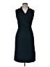 Express 100% Polyester Stripes Teal Cocktail Dress Size 7 - 8 - photo 1