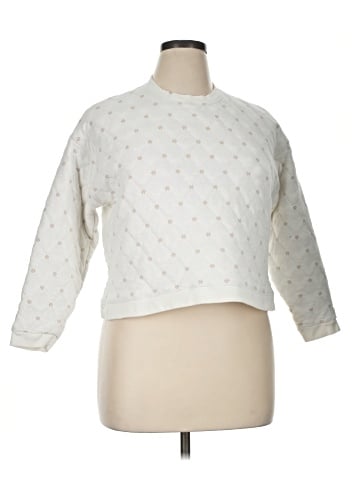 Madewell Quilted Swing Sweatshirt (view 1)