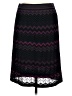 Etcetera Chevron-herringbone Black Formal Skirt Size M - photo 1