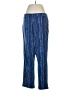 Susan Graver Print Blue Casual Pants Size M - photo 1