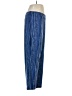 Susan Graver Print Blue Casual Pants Size M - photo 4