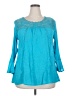 New Directions Teal 3/4 Sleeve Blouse Size XL - photo 1