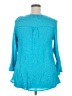 New Directions Teal 3/4 Sleeve Blouse Size XL - photo 2