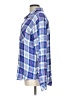 Rails 100% Rayon Plaid Blue Long Sleeve Button-Down Shirt Size L - photo 5