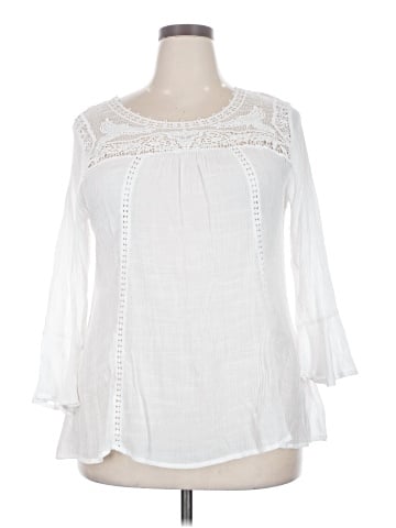 New Directions 3/4 Sleeve Blouse (view 1)