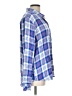 Rails 100% Rayon Plaid Blue Long Sleeve Button-Down Shirt Size L - photo 4