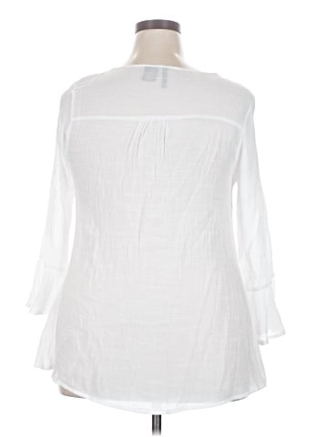 New Directions 3/4 Sleeve Blouse (view 2)