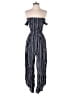 J for Justify Checkered-gingham Blue Jumpsuit Size S - photo 1