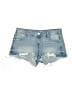 Refuge Stars Blue Denim Shorts Size 7 - photo 1