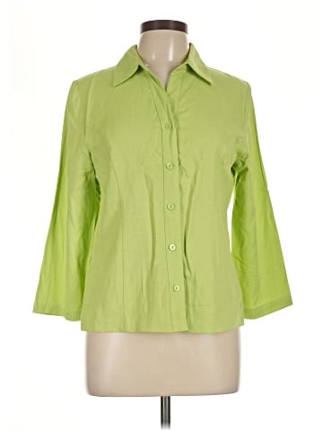Sag Harbor 3/4 Sleeve Button-Down Shirt (view 1)