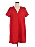 Zara TRF 100% Polyester Solid Red Casual Dress Size M - photo 1