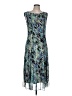 North Style Graphic Blue Cocktail Dress Size 12 - photo 1