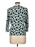 Madison Animal Print Teal 3/4 Sleeve Top Size L - photo 2