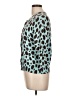 Madison Animal Print Teal 3/4 Sleeve Top Size L - photo 5