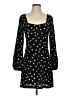 Intermix Polka Dots Black Casual Dress Size 4 - photo 1