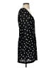 Intermix Polka Dots Black Casual Dress Size 4 - photo 4