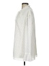 St. John 100% Polyester Chevron-herringbone Ivory Long Sleeve Blouse Size L - photo 5