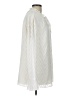 St. John 100% Polyester Chevron-herringbone Ivory Long Sleeve Blouse Size L - photo 4