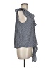 Monteau Gray Sleeveless Blouse Size M - photo 4