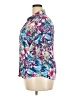Basic Editions 100% Rayon Tropical Blue Short Sleeve Blouse Size XXL - photo 5